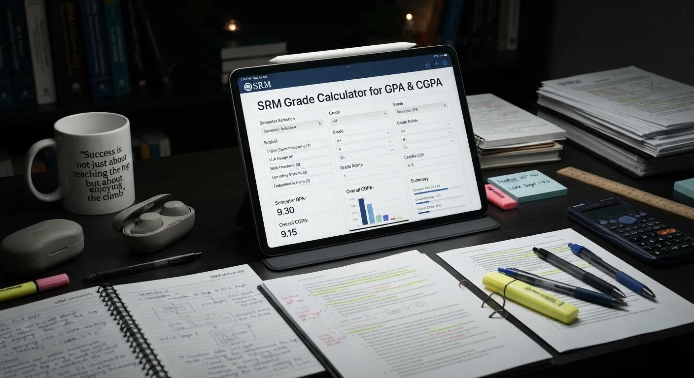SRM Grade Calculator for GPA and CGPA
